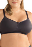Mara Padded Wire-Free Bra - Dark Grey