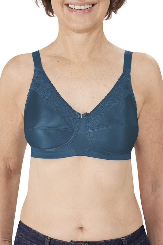 Nancy Wire-free Bra - dark teal