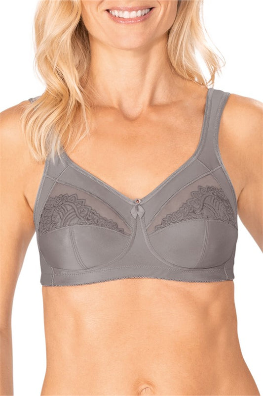 Isadora Wire-Free Bra - Grey