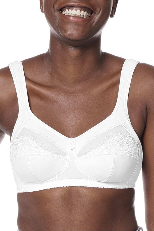 Isadora Wire-Free Bra - White