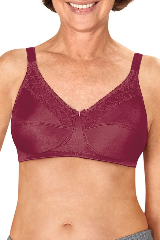 Nancy Wire-Free Bra - Red