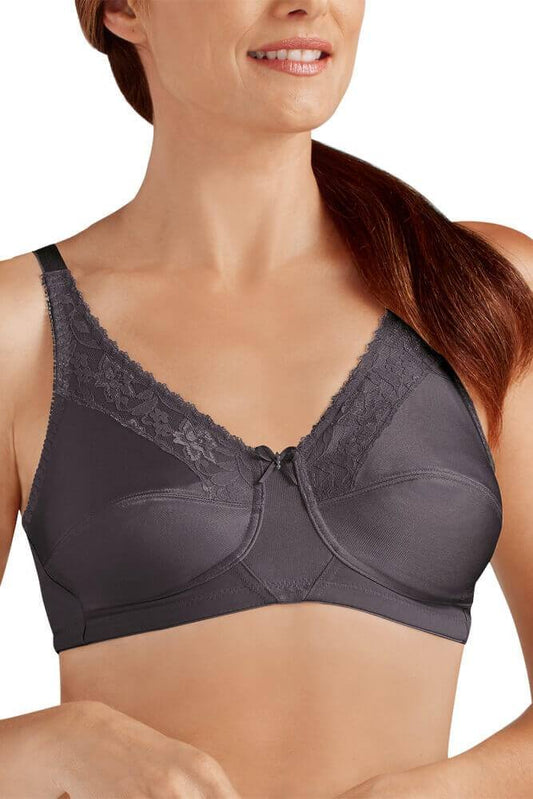 Nancy Wire-Free Bra - Dark Grey