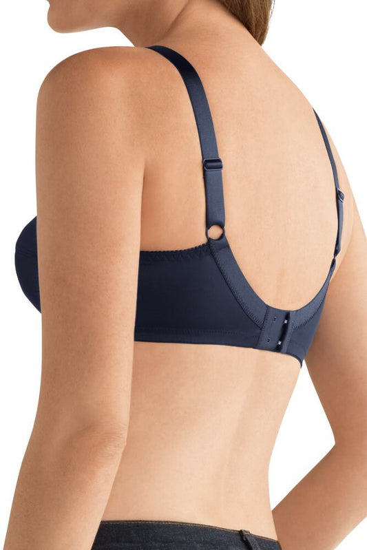 Nancy Wire-Free Bra - Dark Blue