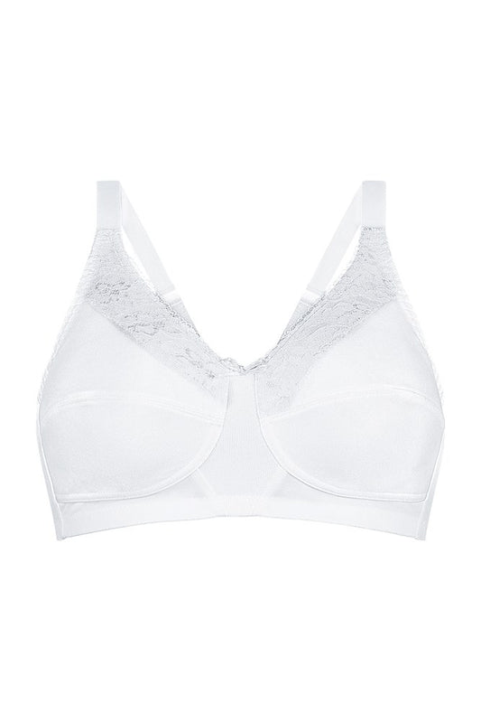 Nancy Wire-Free Bra - White